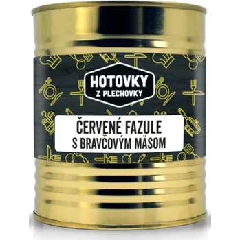 Hotové jídlo Hotovky z plechovky Červené fazole s vepřovým masem 800g