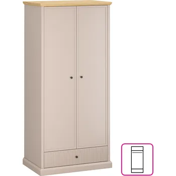 Kuchyňská linka Skříň, šedohnědá Taupe/dub kamenný, IDOL 2D1S