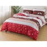 XPOSE® Flanelové povlečení SANTA 140x200 cm, 70x90 cm, Flanel + Prodloužená možnost vrácení zboží do 50 dnů