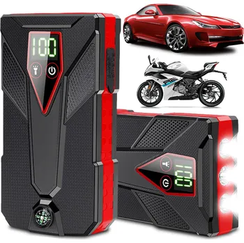 Powerbanka URZĄDZENIE ROZRUCHOWE BOOSTER KOMPRESOR JUMP STARTER POWERBANK ROZJEZD 2V1