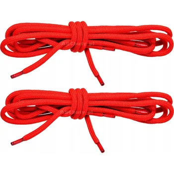 ČERVENÉ Syntetické TREKOVÉ tkaničky Polyesterové šňůrky 75 cm
