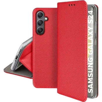 Pouzdro na mobilní telefon Flipové pouzdro pro SAMSUNG GALAXY S24 FE Uzavíratelné Magnetické + Sklo 9H