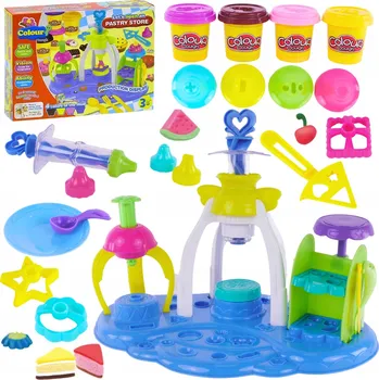 Modelovací hmota Sada Modelína Plastelína Strojek Zmrzlinárna Modelovací Hmota +Příslušenství