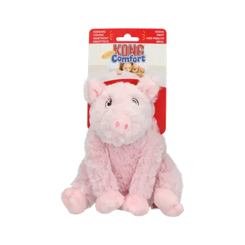 Hračka pro psa KONG Comfort Prasátko plyšové prasátko s vyjímatelným pískátkem