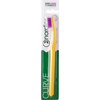 Zubní kartáček Nordics Curve Hard 6580 Yellow/Purple zubní kartáček