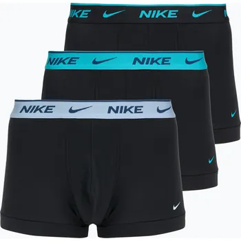 Pánské spodní prádlo Pánské boxerky Nike Everyday Cotton Stretch Trunk 3 páry black/iron gry/cool grey high shine textured wb