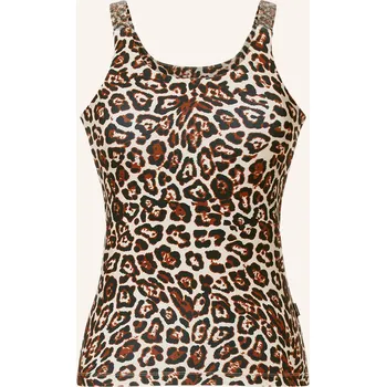 Goldbergh Dámské Tílko Potnia, béžová / hnědá / černá, 42