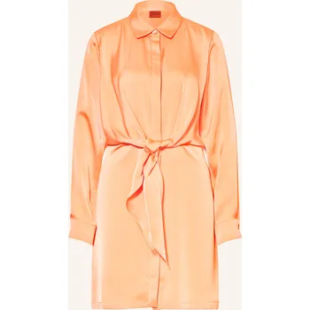 Dámské šaty Hugo Dámské Saténové Košilové Šaty Kimbani V Zavinovacím...