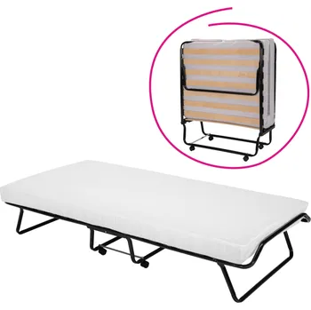 Ložnice Skládací postel s matrací, 90x190, grafit, DAGMARI TYP 1