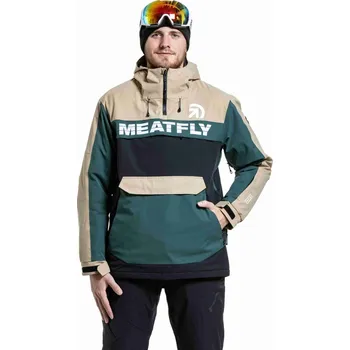 Meatfly pánská SNB & SKI bunda Zenith Black / Safari | Černá | Velikost M