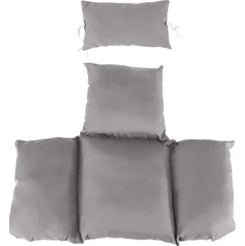 Křeslo Polštáře na závěsné křeslo, šedá, NOLAN NEW