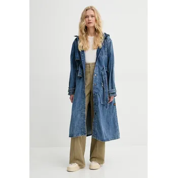 Dámský kabát Kabát G-Star dámský, modrá barva, D26217-D776 D26217.D776 55J, vel. M