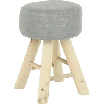 Nábytek Taburet, světlešedá/přírodní, KIKO