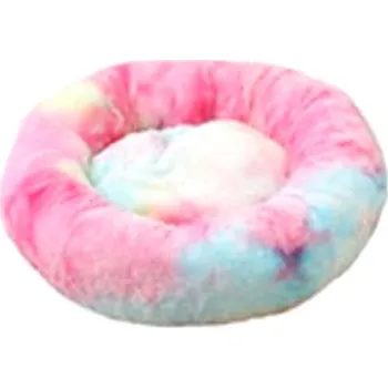 Pelíšek pro psa animALL Pelíšek plyš kulatý 50 cm, duhový