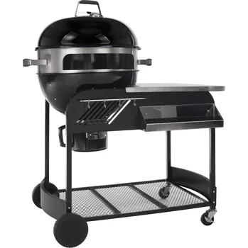 Zahradní gril Gril na dřevěné uhlí a pizzu, černá, KARIOL