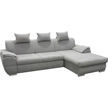 Sedací souprava Rohová sedací souprava, šedá, pravá, FLOSY ROH