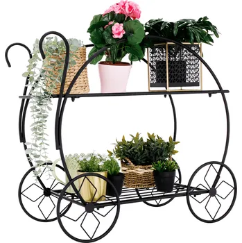 Stojan na květiny Retro stojan na květiny, černá, ODRIO