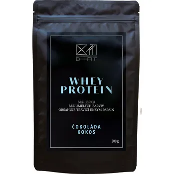 Protein B-Fit Club Whey protein Čokoláda - Kokos 300 g + 2 měsíce na vrácení zboží