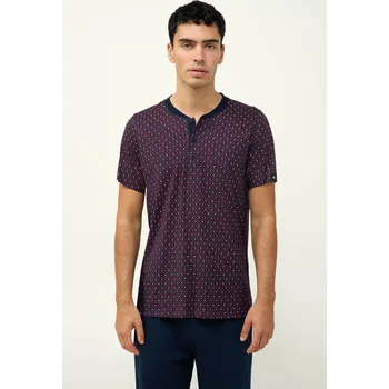 Pánské pyžamo Luxusní pánské pyžamo krátké Blue VAMP 23614 Velikost: 3XL