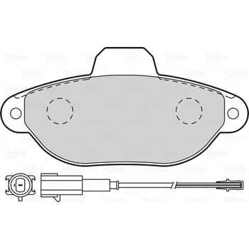 Brzdová destička Sada brzdových destiček, kotoučová brzda VALEO 302093