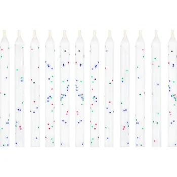 Dortová svíčka Se třpytkami TŘPYTIVÉ dort dort 12 Ks PP
