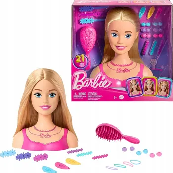 Panenka BARBIE STUDIO ÚČESŮ HLAVA NA STYLING ČESÁNÍ + PŘÍSLUŠENSTVÍ HMD88