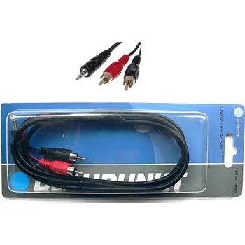 Audio kabel Kabel Blaupunkt AUDIO AUX JACK 3,5mm -> RCA 1,5 m, minijack (3,5 mm) - 2x RCA (cinch) 1,5 m