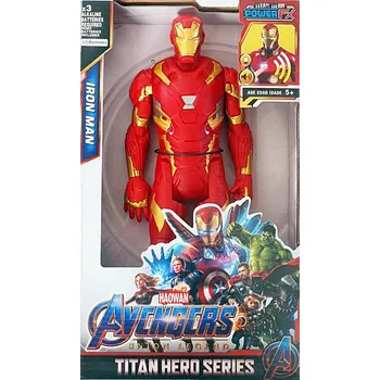 Figurka Figurka IRON MAN AVENGERS VELKÁ 30 cm CELÁ SÉRIE LED