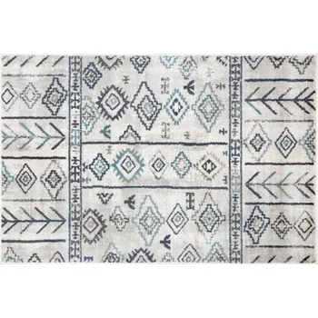 Koberec Koberec, černá, šedá, modrá, 100x150, ESTELA TYP 1