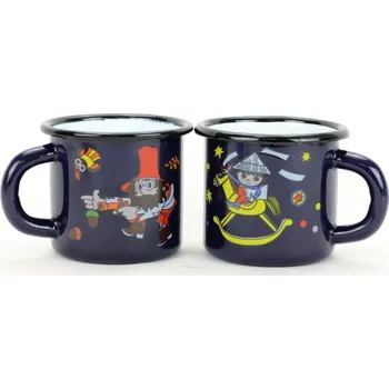 Smaltovaný hrneček - tmavě modrý - Rumcajs