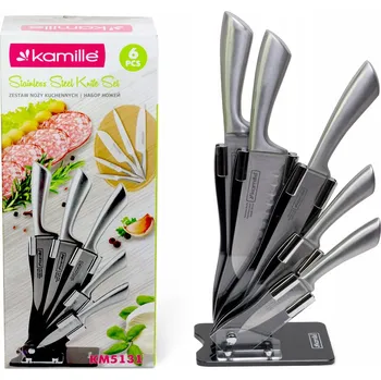 NOŽE V BLOKU SADA NOŽŮ NOŽE KUCHYŇSKÉ KAMILLE