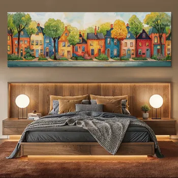 Obraz Obraz na plátně - Malebná ulička v Sallsbury FeelHappy.cz Velikost obrazu (šířka x výška): 60 x 20 cm