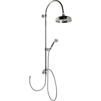 Sprchový set Sapho VANITY sprchový sloup k napojení na baterii, hlavová, ruční sprcha, chrom