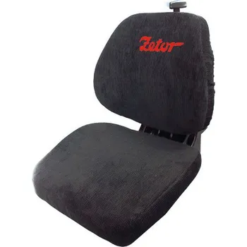 Autopotah Potah sedačky řidiče Zetor černý s logem Zetor 938373.2