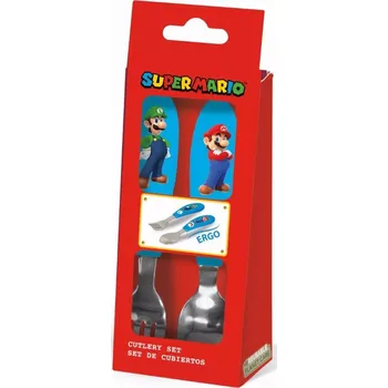 Příbor Storline Dětský nerez příbor SUPER MARIO
