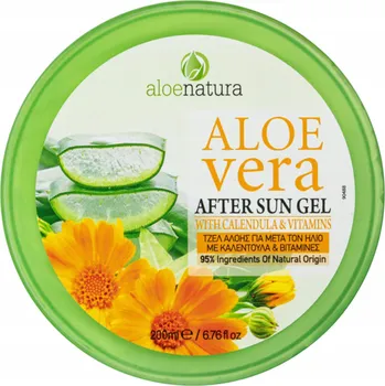 Opalování Řecké opalování Aloe Natura Hydratační gel po opalování s aloe vera 200 Ml