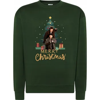 Pánská mikina Vánoční Dárek Kevin Mikina pro manžela s vtipným potiskem Santa Clause RL a438