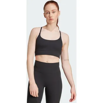 Podprsenka ADIDAS Podprsenka adidas All Me Light Support Rib Bra Long Line Bra S ČERNÁ