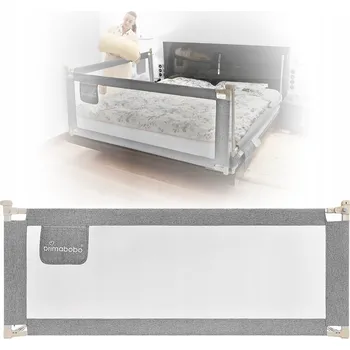 Dětská zábrana Primabobo ochranná zábrana k posteli Classic 160 cm pro děti, vysoká, šedá