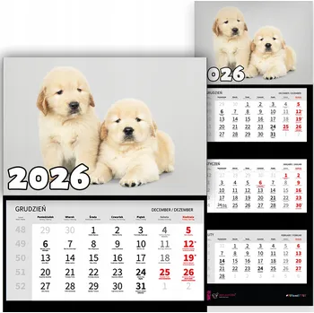 Kalendář Kalendář 2026 trojdílný – krajiny, výhledy, příroda a klid MIX VZORŮ