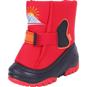 Dívčí sněhule Červené zateplené sněhule SUN RISE DEMAR 26-27