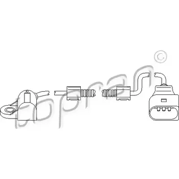 Čidlo automobilu TOPRAN Snímač polohy vačkového hřídele TPR 111 387