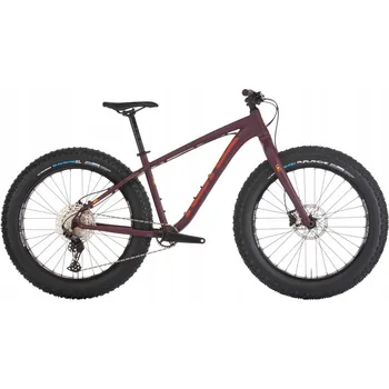 Horské kolo Fatbike kolo Kona WO, fialová barva, rám velikosti S, 26" kola