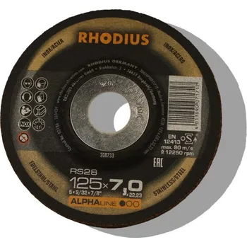 Řezný kotouč Rhodius 125x7,0 Alphaline