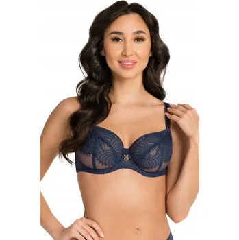 Podprsenka Gorsenia podprsenka s měkkými košíčky modrá velikost 65H