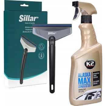 Autoškrabka Škrabka na okna Sillar SIL103 + Rozmrazovač oken Atomizér 700ml