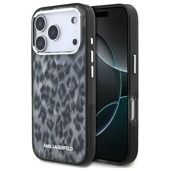 Karl Lagerfeld IML Leopard MagSafe Zadní Kryt pro iPhone 17 Pro Grey
