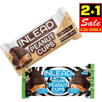 Inlead Peanut Cups 50g Dark Choco