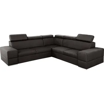 Sedací souprava Rozkládací sedací souprava, hnědá, pravá, MONAKO ROH