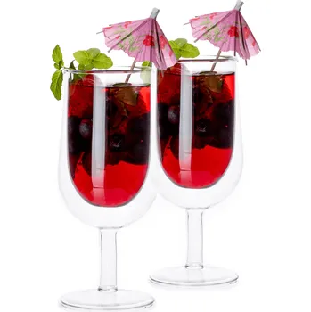 Sklenice Termo sklenice na víno, pivo a džusy, 2 ks, 255 ml, HOTCOLDER TYP 25